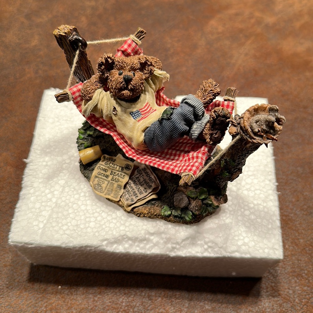 Boyd’s Bear resin figure. ‘Norman Doinuttin…Sorry Girls, He’s Taken.’